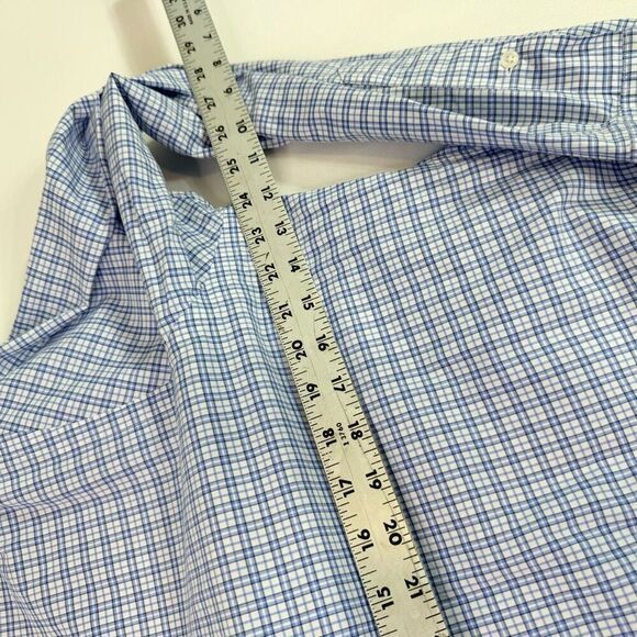 Polo by Ralph Lauren Shirt Mens Large Blue Checked Long-Sleeve Button-Down - Picture 3 of 7